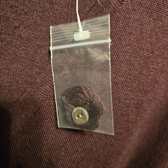 #161 Apostrophe- Burgundy Button-up front Cardigan-sz.XL - Picture 4 of 7